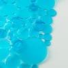 Bubbles Non-Slip Square Shower Mat 20 L X 20 W - Clear Navy Blue