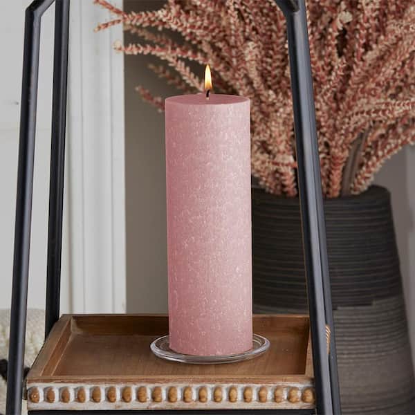 ROOT CANDLES 3 in. x 9 in. Timberline Dusty Rose Unscented Pillar