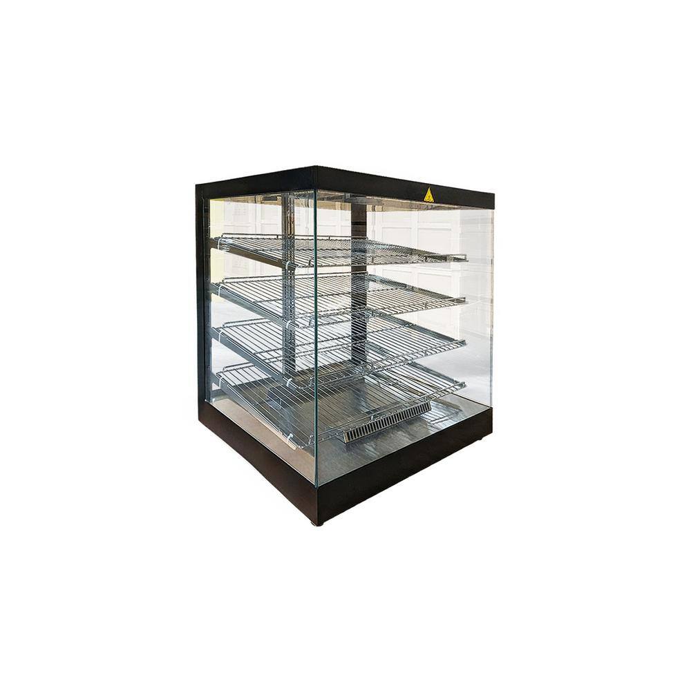 31.4 in. W. 11.2 cu. ft. NSF Warmer Countertop Display Cabinet Showcase EW318H Black