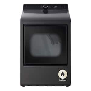 LG 7.3 cu. ft. Vented SMART Gas Dryer in Matte Black with EasyLoad