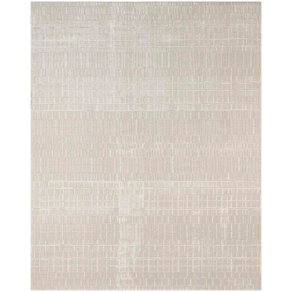 Nordic Ivory 9 ft. x 12 ft. All-Over Design Contemporary Area Rug