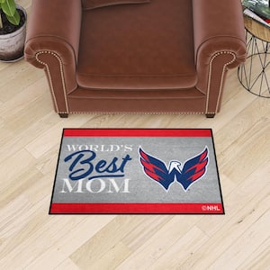 Washington Capitals Red World's Best Mom 19 in. x 30 in. Starter Mat Accent Rug