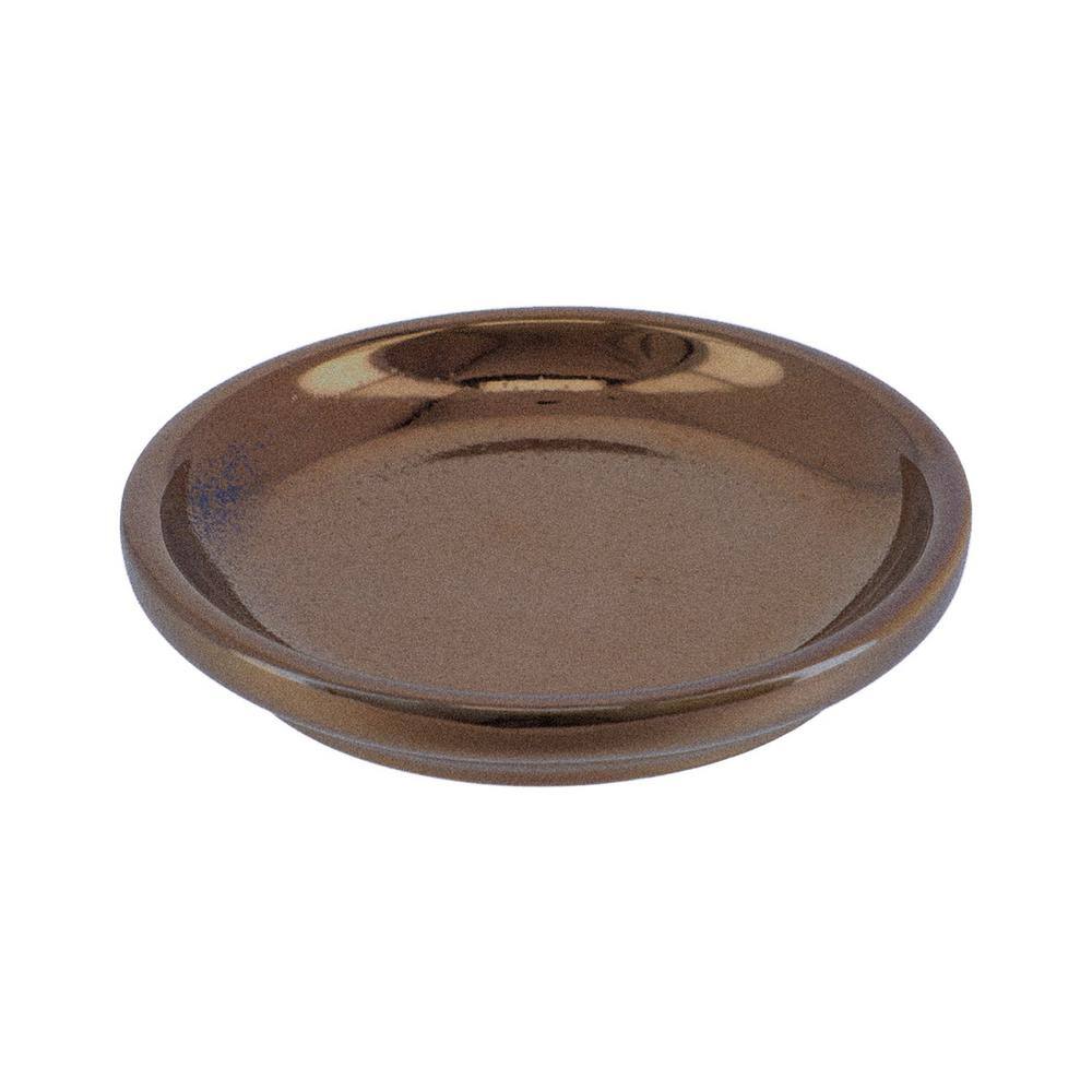 Crackled Texture Porcelain Freestanding Soap Dish Cup Bronze 64113168