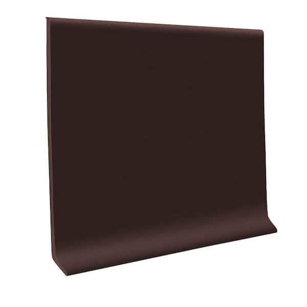 ROPPE 700 Series Brown 4 in. x 1/8 in. x 48 in. Thermoplastic Rubber Cove Base (30-Pieces)