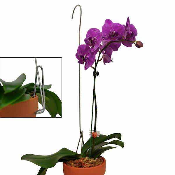 Orchid Nerd ™ Galvanized Double Clay Pot Metal Hangers 18 inch