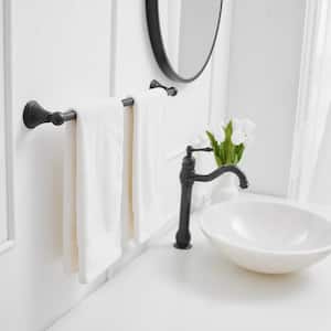 3-Piece Bath Hardware Set Accessories with 24 in . Towel Bar，Toilet Paper Holder and Towel Ring in Oil Rubbed Bronze