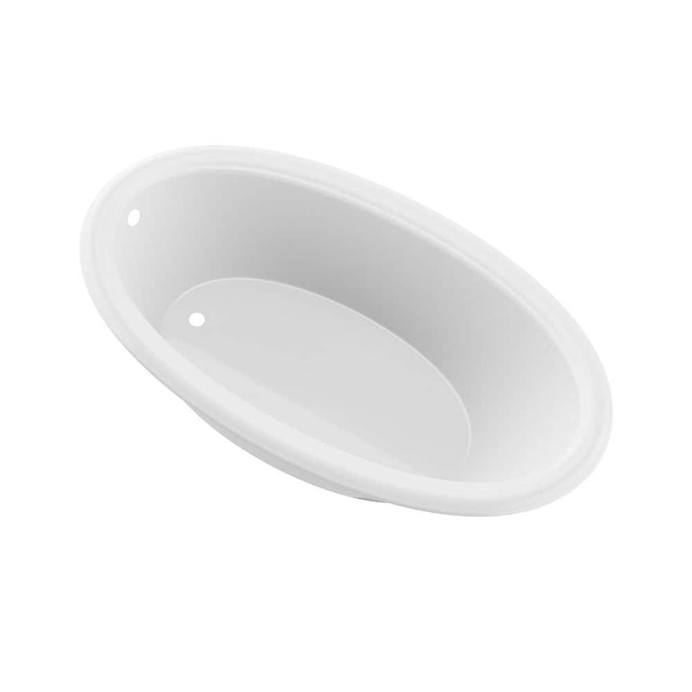 DTHDX 60 in. x 36 in. Oval Soaking Bathtub with Reversible Drain in White price history on PriceWatchPro