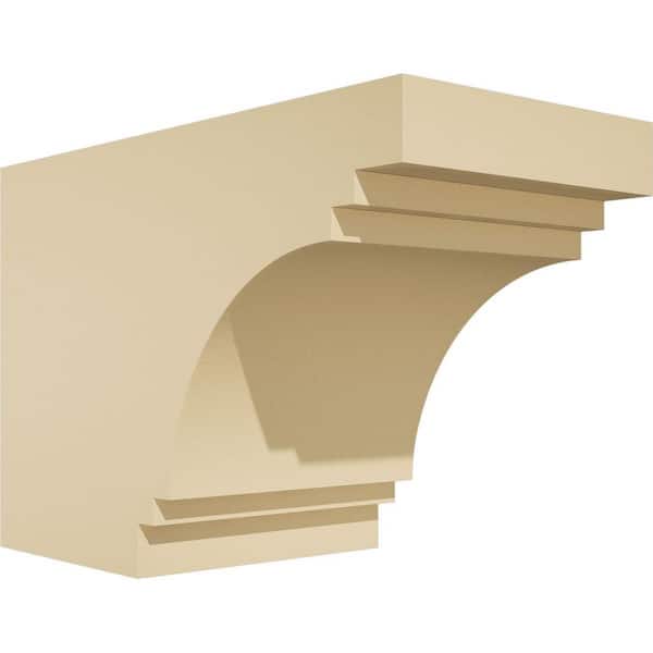 Ekena Millwork Standard Pescadero 6 in. W x 8 in. H x 12 in. D Polyurethane Rafter Tail Outlooker