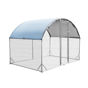 9.2 ft. W x 6.2 ft.L x 6.5 ft.H Large Metal Chicken Coop Steel Wire Net Cage Poultry Cage For Outdoors