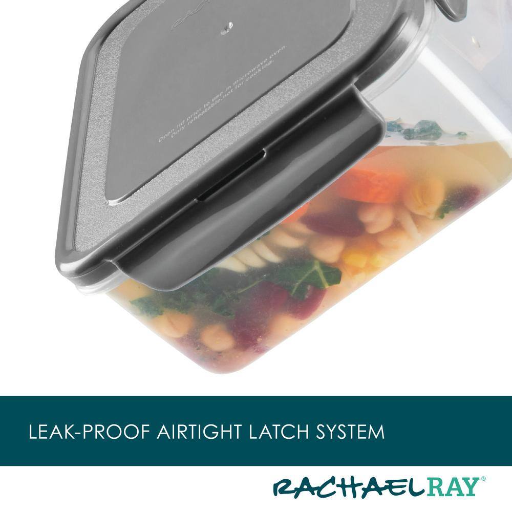 Gray BPA-Free Leak-Proof Nestable Food Storage Container Set