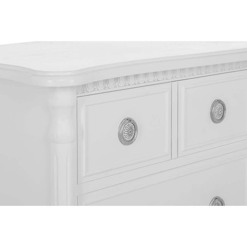 Julienne Artisan 6-Drawer Double Dresser in Toffee and Brush White