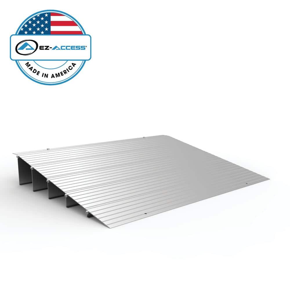 EZ-ACCESS TRANSITIONS Aluminum Threshold Ramp 27.5 in. L x 34 in. W x 5 in.  H TMER 5 - The Home Depot