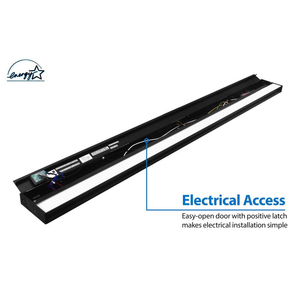 Nicor 40-Inch Black LED Under Cabinet Light Bar