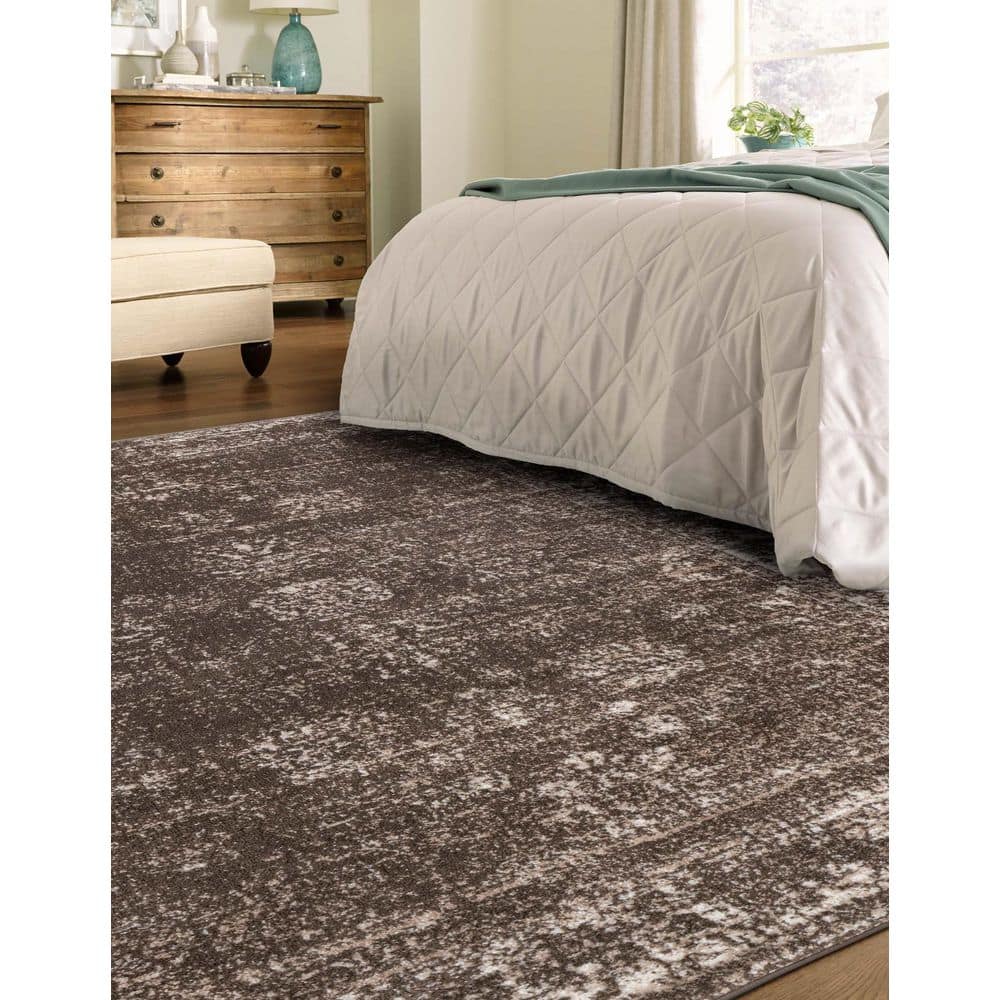 Casino Sofia Vintage Brown/Ivory 9'x12' Rectangular Rug
