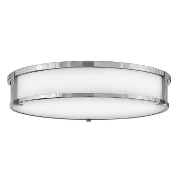 Lowell 24.0 in. 4-Light Chrome Flush Mount