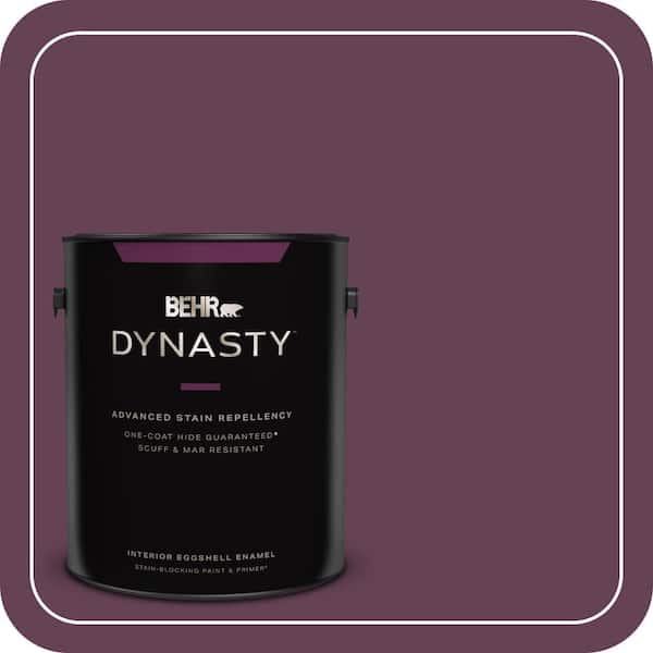 1 gal. #S-G-690 Delicious Berry Eggshell Enamel Interior Stain-Blocking Paint & Primer