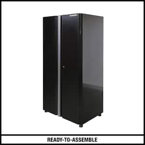 Ready-to-Assemble 24-Gauge Steel Garage Gear Cabinet in Black (36.6 in. W x 72 in. H x 24 in. D