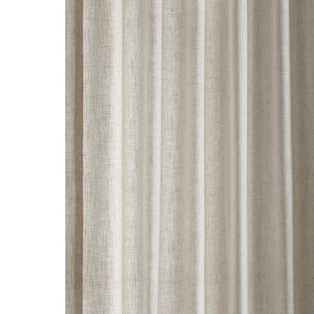 Malted Cream Extended Length Linen Blend Light Filtering Drapes