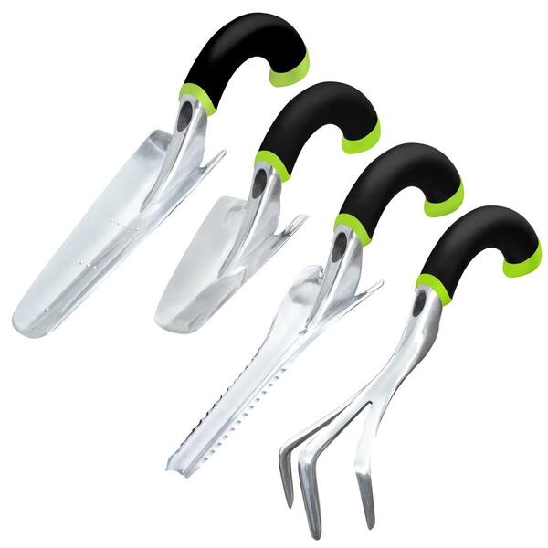 Radius Garden Natural Radius Grip Ergonomic Garden Hand Tool Set In Green 4 Pieces 30402 21 The Home Depot