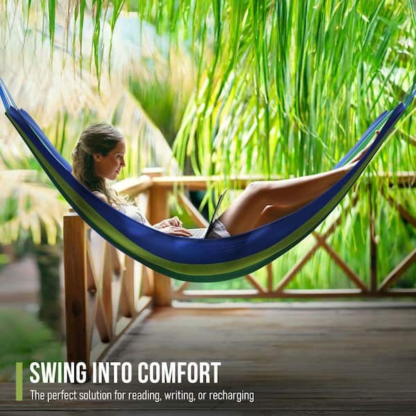 Sorbus 13 ft. Brazilian Reversible Hammock with Hanging Rope and