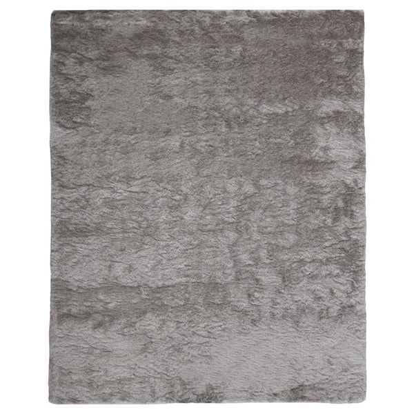 Weave & Wander Freya Platinum 5 ft. x 8 ft. Shag Area Rug