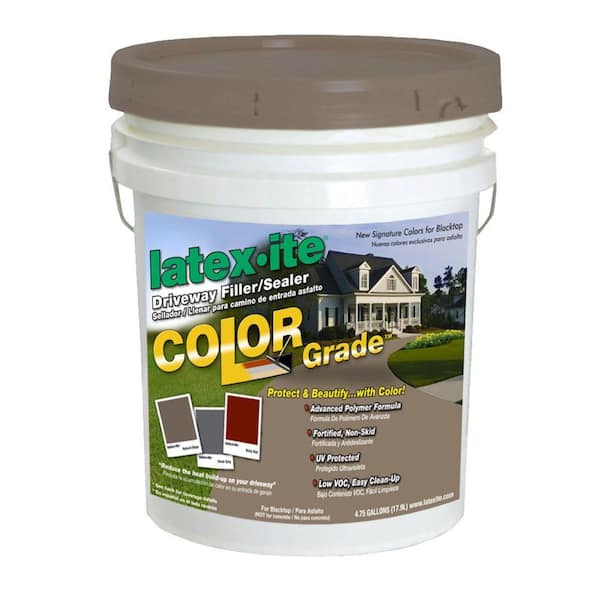 Latex-ite 4.75 Gal. Color Grade Blacktop Driveway Filler/Sealer in Dark Beige