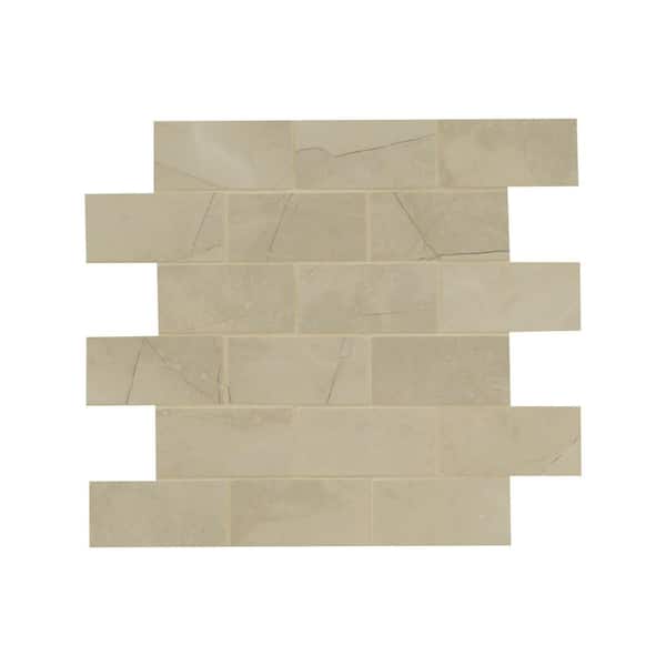 MSI Madison Galaxia Subway 12 in. x 12 in. x 0.40 in. Polished Porcelain Mesh-Mounted Mosaic Tile (8 sq. ft./Case)