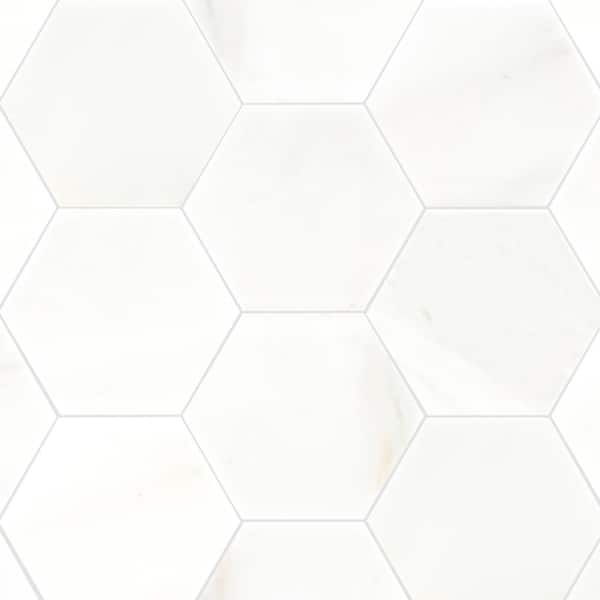 MSI Greecian White 8 in. x 8 in. Polished Marble Floor and Wall Tile (2.22 sq. ft./Case)