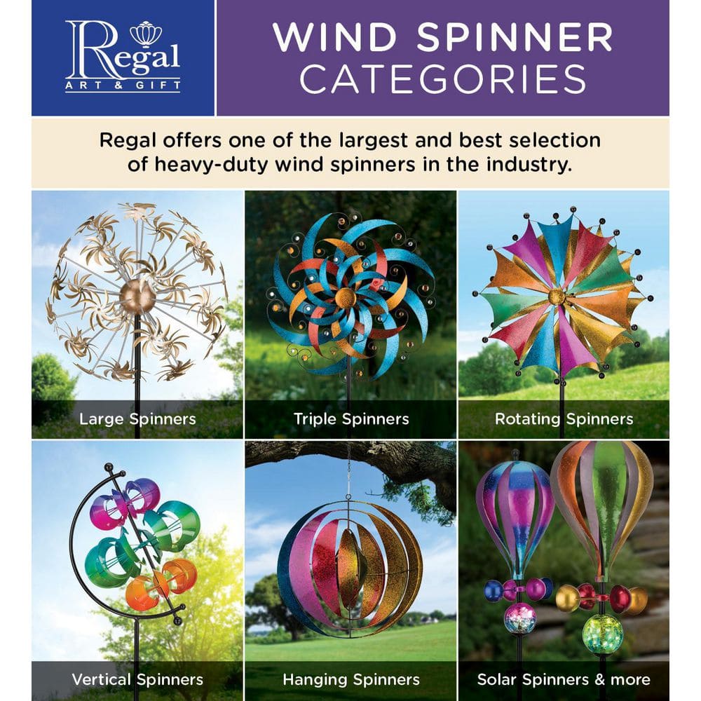 Blue and Magenta Double Helix Vertical Wind Spinner