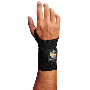ProFlex Medium Right Black Single Strap Wrist Support
