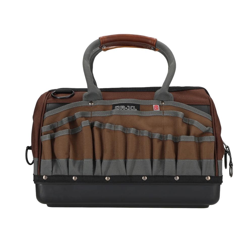 Veto Pro Pac Brown and Gray Nylon Tool Bag with 34 Pockets