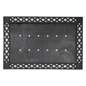 Black Diamond 24 in. x 36 in. Rubber Door Mat Tray