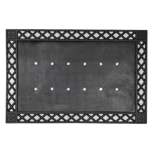 Black Diamond 24 in. x 36 in. Rubber Door Mat Tray