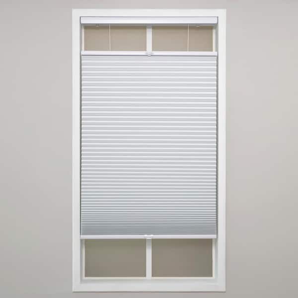 Perfect Lift Window Treatment White Cordless Top-Down Bottom-Up Blackout Polyester Cellular Shades - 26.5 in. W x 64 in. L