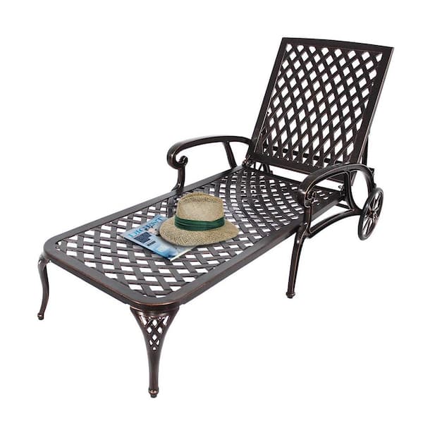 Boyel Living Antique Bronze 1 Piece Aluminum Reclining Outdoor Chaise Lounge With Wheels Hf Wf Hw003 The Home Depot - Vintage Aluminum Chaise Lounge With Wheels Boyel Living Antique Bronze 1 Piece Aluminum Reclining Outdoor Chaise Lounge With Wheels Hf Wf Hw003 The Home Depot - Vintage Aluminum Chaise Lounge With Wheels