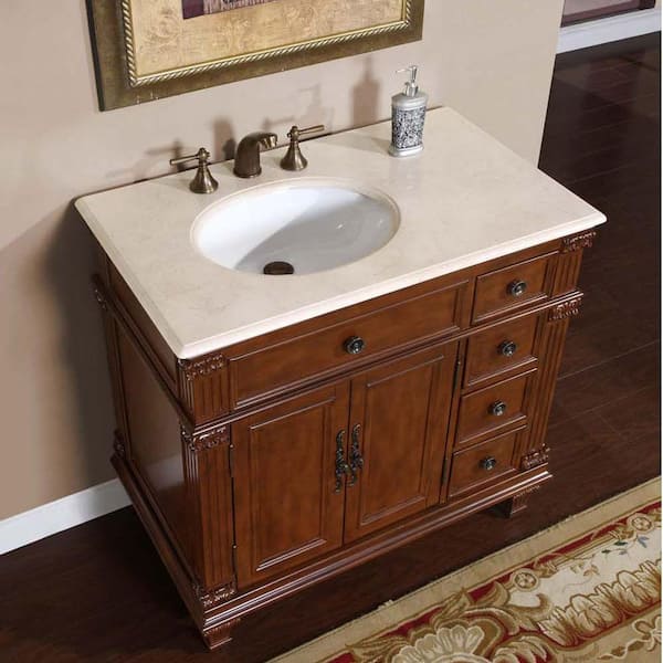 Vermont Maple With Marble Vanity Top, Silkroad Exclusive Corner Bathroom Vanities