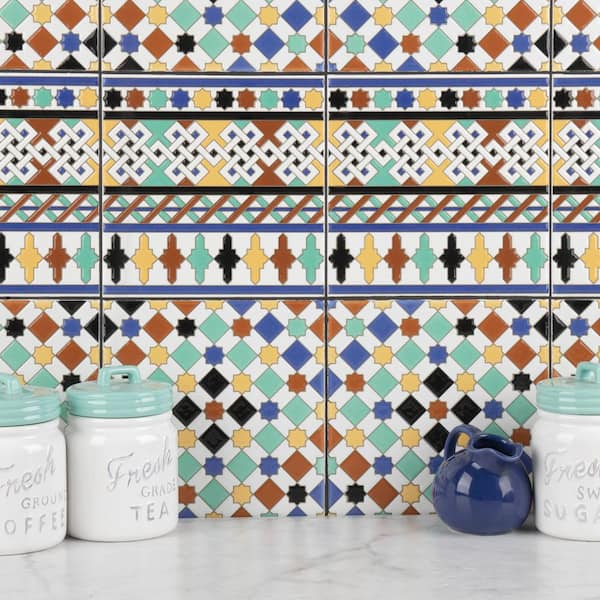Sevillano Giralda 7-7/8 in. x 7-7/8 in. Ceramic Wall Tile (11.0 sq. ft./Case)