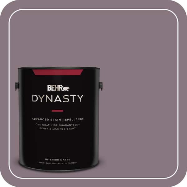 BEHR DYNASTY 1 gal. #ECC-18-3 Blooming Wisteria Matte Interior Stain-Blocking Paint & Primer