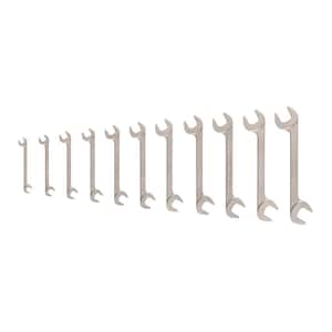 3/8-1 in. Angle Head Open End Wrench Set (11-Piece)