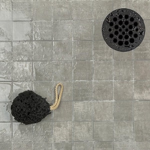 Essential Cement Ash 11.81 in. x 11.81 in. Matte Porcelain Mosaic Floor and Wall Tile (0.97 sq. ft./ each)