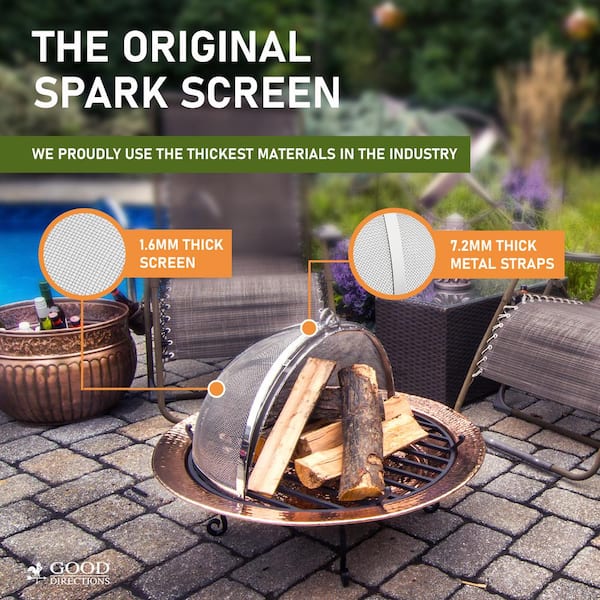 Chelsea ステンレススチール 壁掛けファイアプレース Good Directions 18 in. Stainless Steel Spark Screen with Lifter