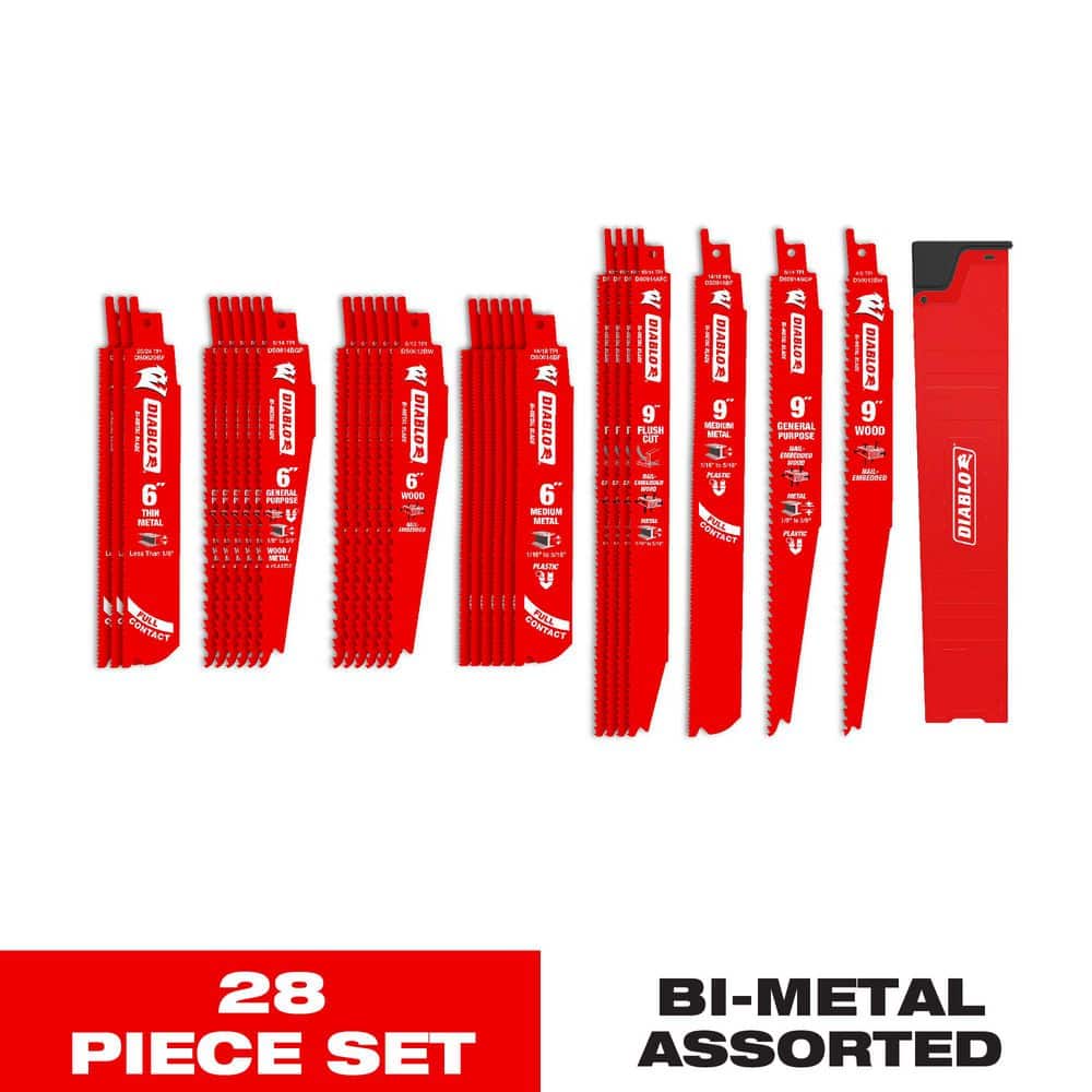S.C.A　PLACEBO EL-DIABLO PLUS 5'10 Reviews for DIABLO Bi-Metal Reciprocating Saw Blade Set (28