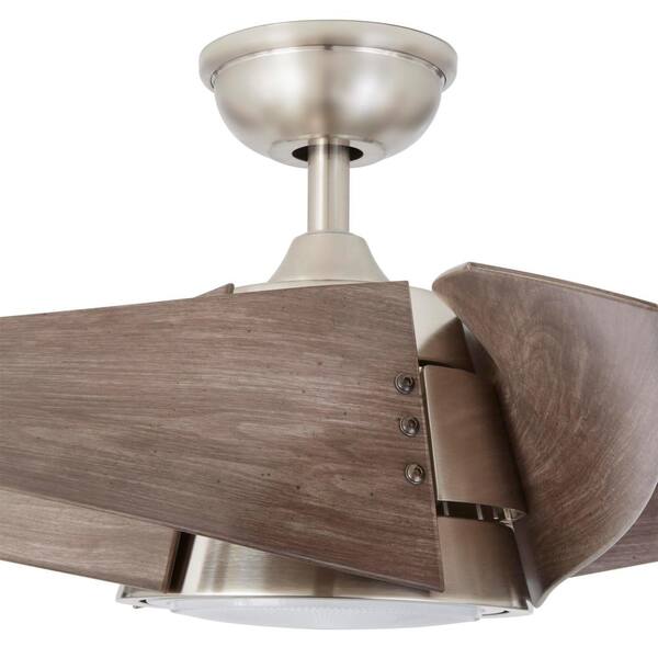 Home Decorators Collection Broughton 42 in. LED Brushed Nickel Ceiling Fan with Remote Control