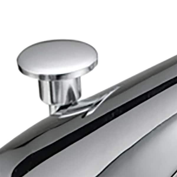 Impression Collection 4 in. Centerset 2-Handle Contemporary Flair Bathroom Faucet in Chrome with Brass Pop-Up