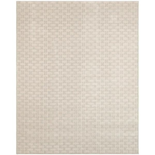 Nourison Nordic Ivory Grey 8 ft. x 10 ft. All-over design Contemporary Area Rug
