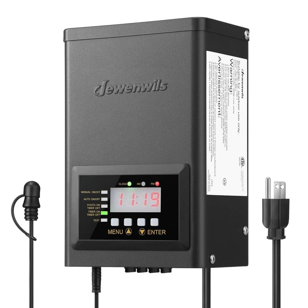 200W Stainless Steel Low Voltage Landscape Transformer with Timer
