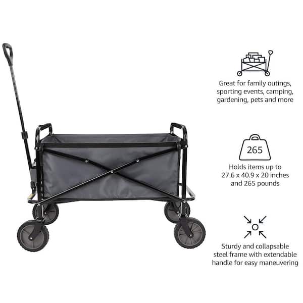 Collapsible Folding Heavy Duty Utility Cart for Outdoor