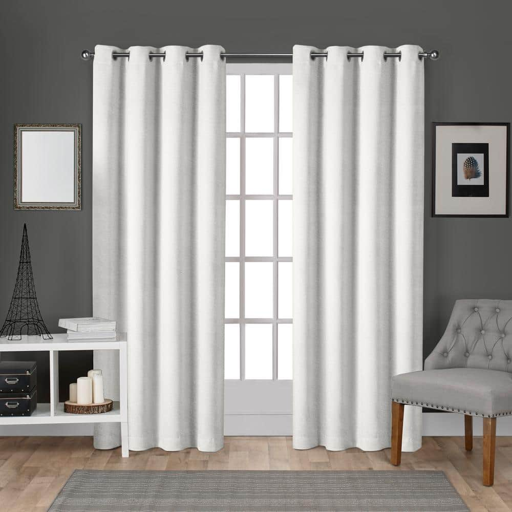 Exclusive home cheapest curtains Loha linen curtain panels on winter white