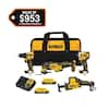 DEWALT ATOMIC 20-Volt Lithium-Ion Cordless Brushless Combo Kit (4-Tool) with (2) 2.0Ah Batteries, Charger and Bag DCK486D2