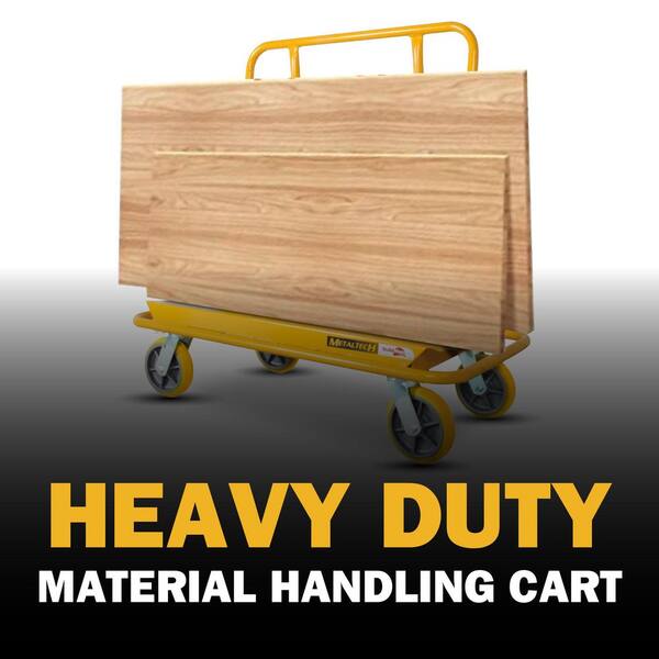 Heavy Duty Material Handling Cart Folding Table Cart Rack - 1500 LBS ...
